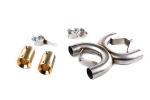 BRASS EXHAUST TIPS FOR BONNEVILLE T120 TOTAL PERFORMANCE PACKAGE: BC1902-018BS-09